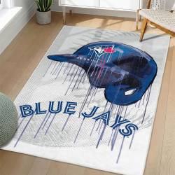 MLB Toronto Blue Jays Area Rug Non-Slip Baseball Carpet Home Decor Gift Idea For Fans TBJ187