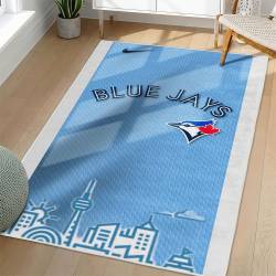 MLB Toronto Blue Jays Area Rug Non-Slip Baseball Carpet Home Decor Gift Idea For Fans TBJ189
