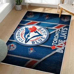 MLB Toronto Blue Jays Area Rug Non-Slip Baseball Carpet Home Decor Gift Idea For Fans TBJ192