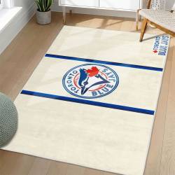 MLB Toronto Blue Jays Area Rug Non-Slip Baseball Carpet Home Decor Gift Idea For Fans TBJ195