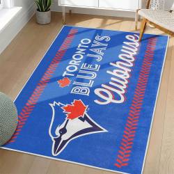 MLB Toronto Blue Jays Area Rug Non-Slip Baseball Carpet Home Decor Gift Idea For Fans TBJ196
