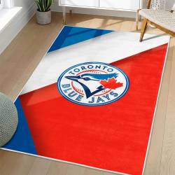 MLB Toronto Blue Jays Area Rug Non-Slip Baseball Carpet Home Decor Gift Idea For Fans TBJ197