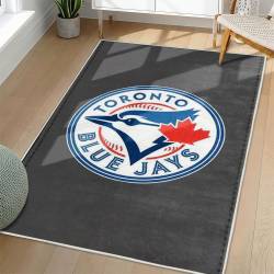 MLB Toronto Blue Jays Area Rug Non-Slip Baseball Carpet Home Decor Gift Idea For Fans TBJ198