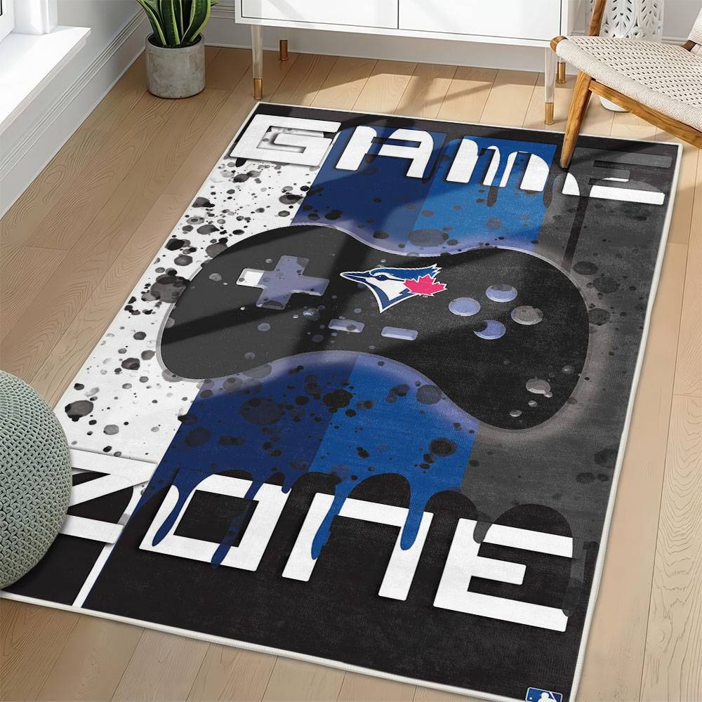 MLB Toronto Blue Jays Area Rug Non-Slip Baseball Carpet Home Decor Gift Idea For Fans TBJ199