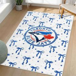 MLB Toronto Blue Jays Area Rug Non-Slip Baseball Carpet Home Decor Gift Idea For Fans TBJ201