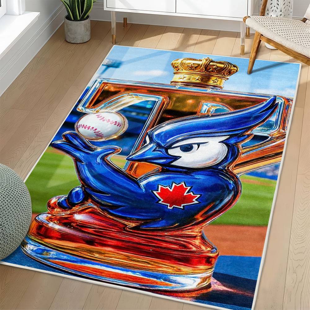 MLB Toronto Blue Jays Area Rug Non-Slip Baseball Carpet Home Decor Gift Idea For Fans TBJ210