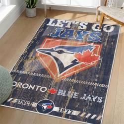MLB Toronto Blue Jays Area Rug Non-Slip Baseball Carpet Home Decor Gift Idea For Fans TBJ211