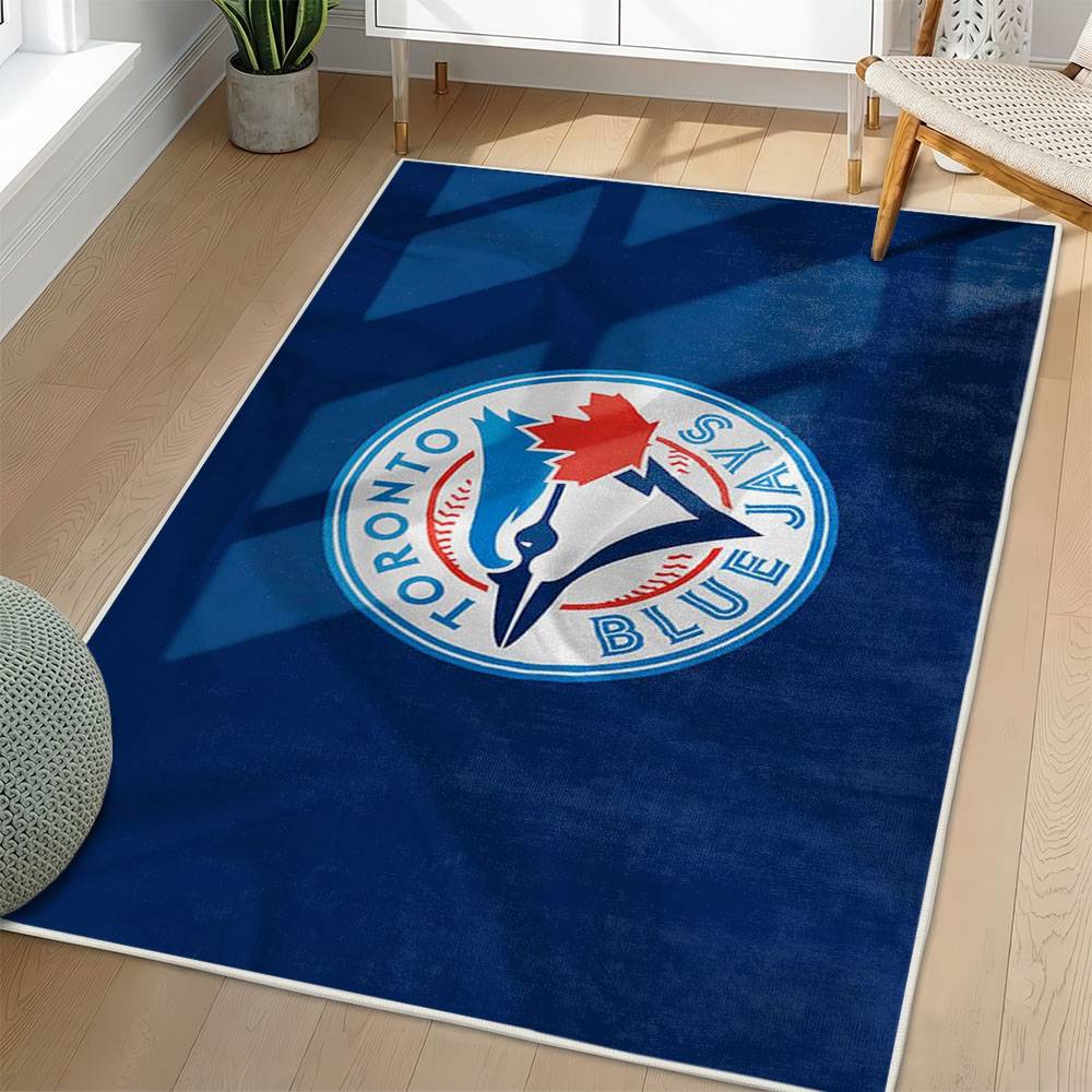 MLB Toronto Blue Jays Area Rug Non-Slip Baseball Carpet Home Decor Gift Idea For Fans TBJ213