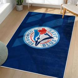 MLB Toronto Blue Jays Area Rug Non-Slip Baseball Carpet Home Decor Gift Idea For Fans TBJ213