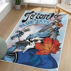 MLB Toronto Blue Jays Area Rug Non-Slip Baseball Carpet Home Decor Gift Idea For Fans TBJ214