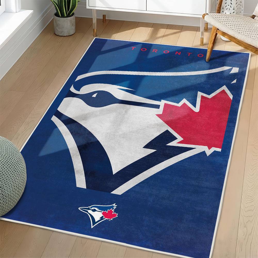 MLB Toronto Blue Jays Area Rug Non-Slip Baseball Carpet Home Decor Gift Idea For Fans TBJ215