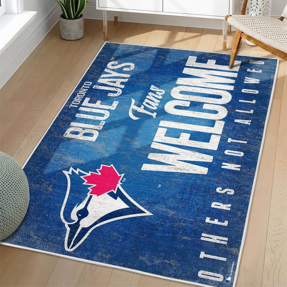 MLB Toronto Blue Jays Area Rug Non-Slip Baseball Carpet Home Decor Gift Idea For Fans TBJ217