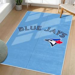 MLB Toronto Blue Jays Area Rug Non-Slip Baseball Carpet Home Decor Gift Idea For Fans TBJ218