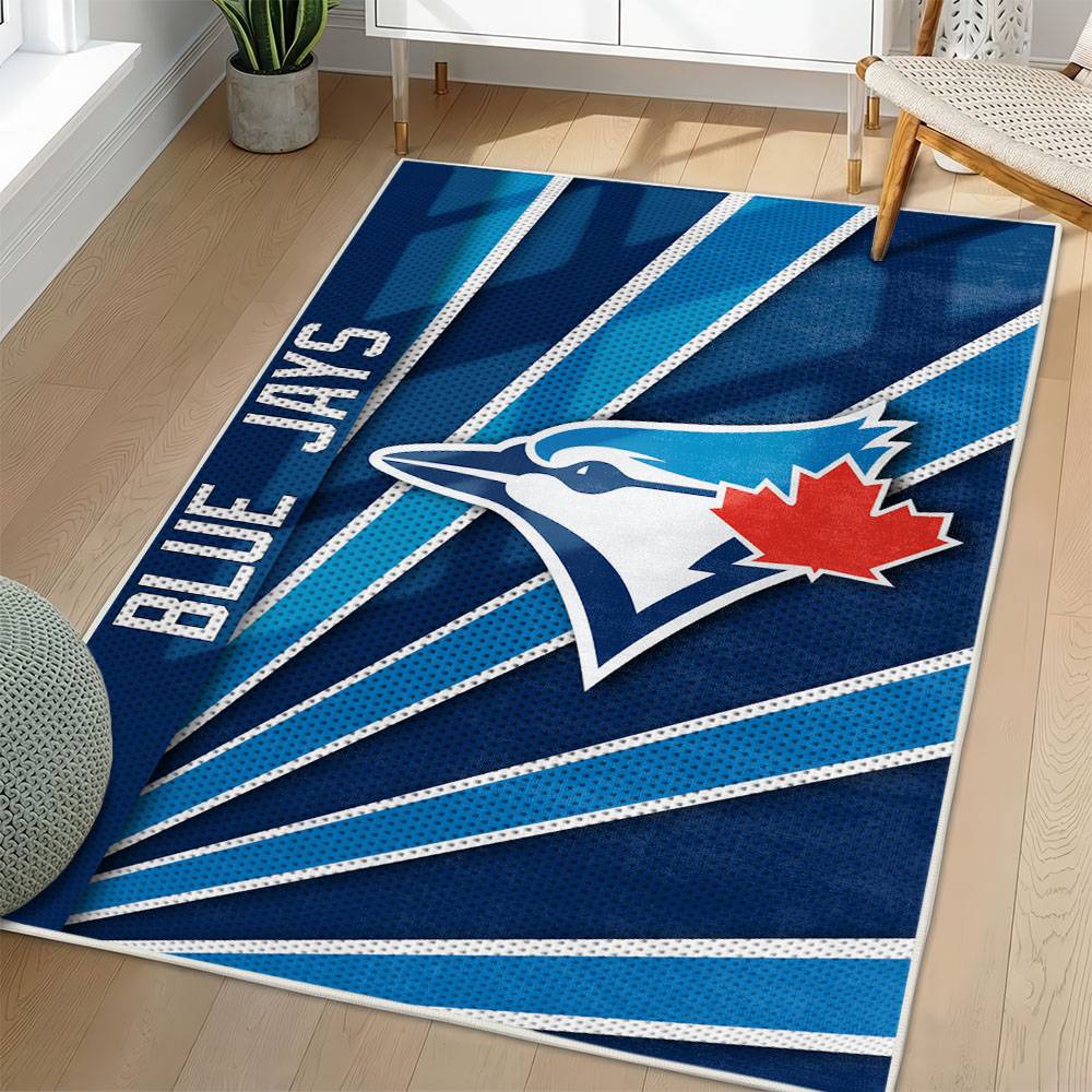 MLB Toronto Blue Jays Area Rug Non-Slip Baseball Carpet Home Decor Gift Idea For Fans TBJ219