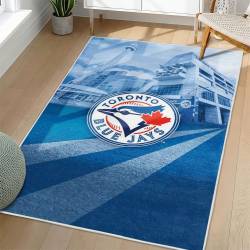 MLB Toronto Blue Jays Area Rug Non-Slip Baseball Carpet Home Decor Gift Idea For Fans TBJ220