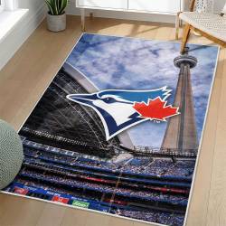 MLB Toronto Blue Jays Area Rug Non-Slip Baseball Carpet Home Decor Gift Idea For Fans TBJ222