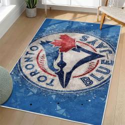 MLB Toronto Blue Jays Area Rug Non-Slip Baseball Carpet Home Decor Gift Idea For Fans TBJ224