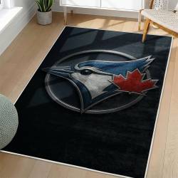 MLB Toronto Blue Jays Area Rug Non-Slip Baseball Carpet Home Decor Gift Idea For Fans TBJ228