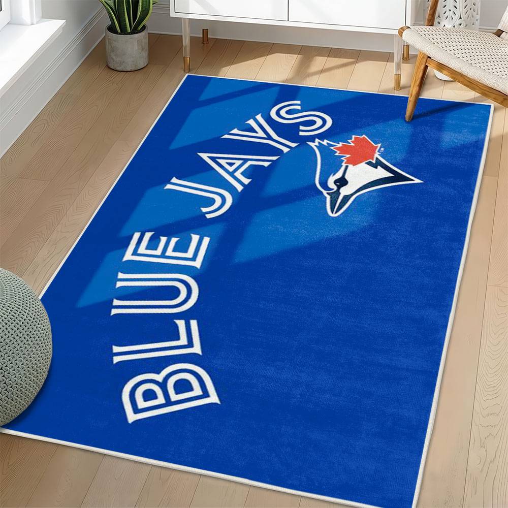 MLB Toronto Blue Jays Area Rug Non-Slip Baseball Carpet Home Decor Gift Idea For Fans TBJ229