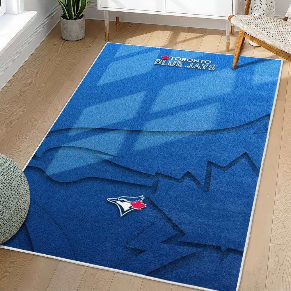 MLB Toronto Blue Jays Area Rug Non-Slip Baseball Carpet Home Decor Gift Idea For Fans TBJ233