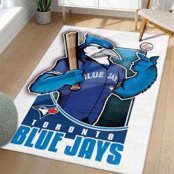 MLB Toronto Blue Jays Area Rug Non-Slip Baseball Carpet Home Decor Gift Idea For Fans TBJ236
