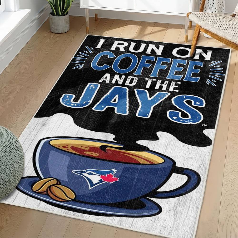 MLB Toronto Blue Jays Area Rug Non-Slip Baseball Carpet Home Decor Gift Idea For Fans TBJ237