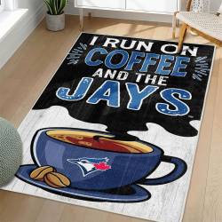 MLB Toronto Blue Jays Area Rug Non-Slip Baseball Carpet Home Decor Gift Idea For Fans TBJ237