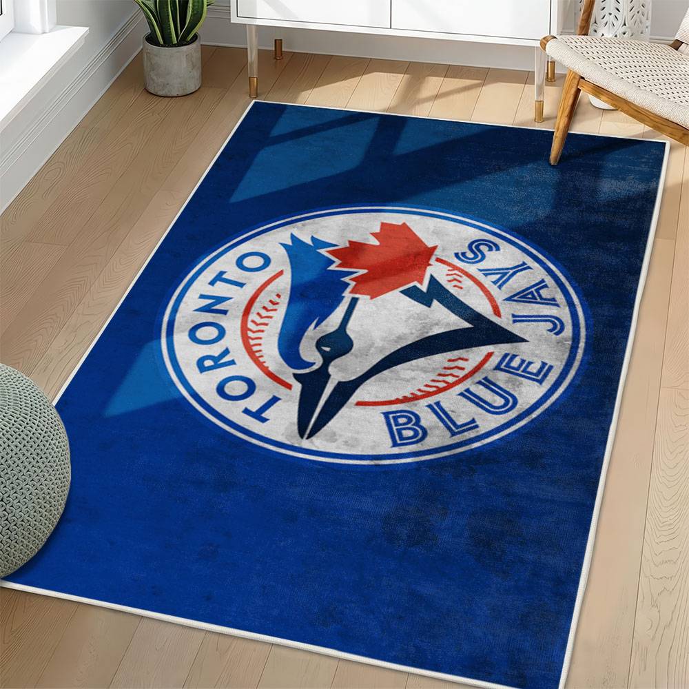 MLB Toronto Blue Jays Area Rug Non-Slip Baseball Carpet Home Decor Gift Idea For Fans TBJ244