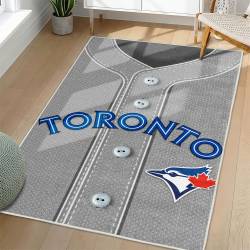 MLB Toronto Blue Jays Area Rug Non-Slip Baseball Carpet Home Decor Gift Idea For Fans TBJ245