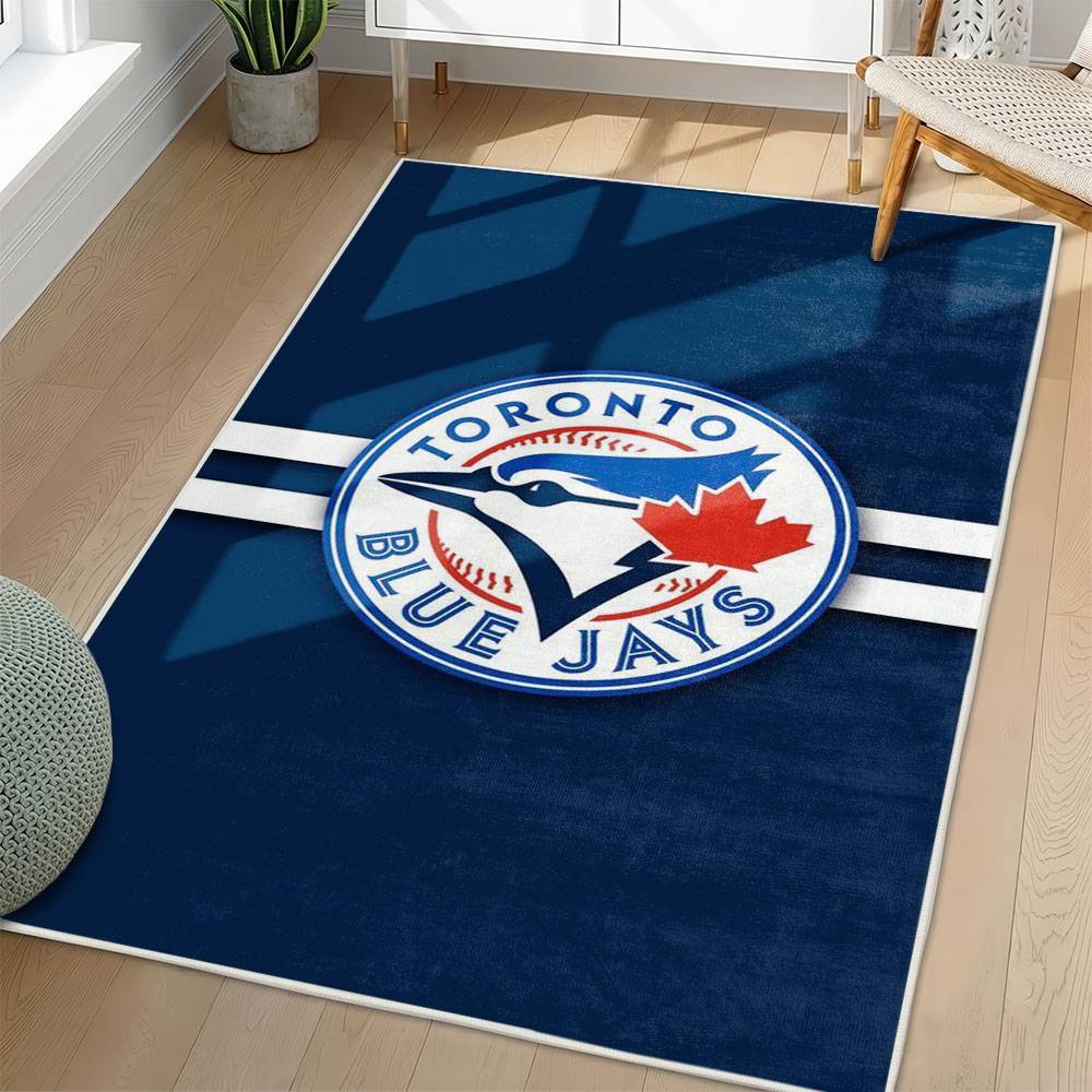 MLB Toronto Blue Jays Area Rug Non-Slip Baseball Carpet Home Decor Gift Idea For Fans TBJ247