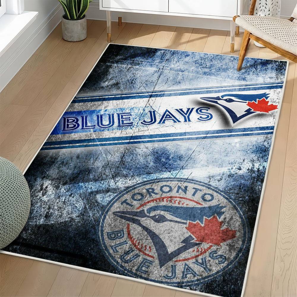 MLB Toronto Blue Jays Area Rug Non-Slip Baseball Carpet Home Decor Gift Idea For Fans TBJ248