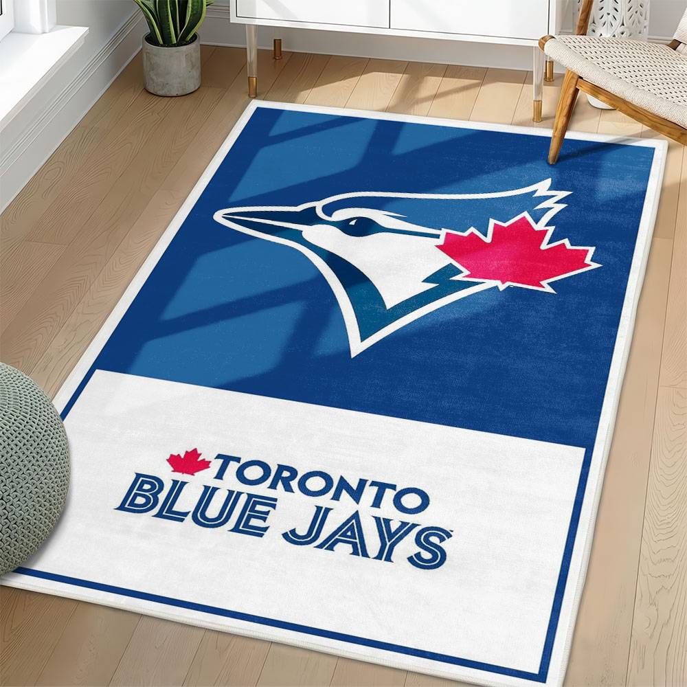 MLB Toronto Blue Jays Area Rug Non-Slip Baseball Carpet Home Decor Gift Idea For Fans TBJ251