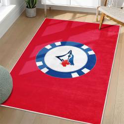 MLB Toronto Blue Jays Area Rug Non-Slip Baseball Carpet Home Decor Gift Idea For Fans TBJ252