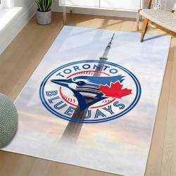 MLB Toronto Blue Jays Area Rug Non-Slip Baseball Carpet Home Decor Gift Idea For Fans TBJ253