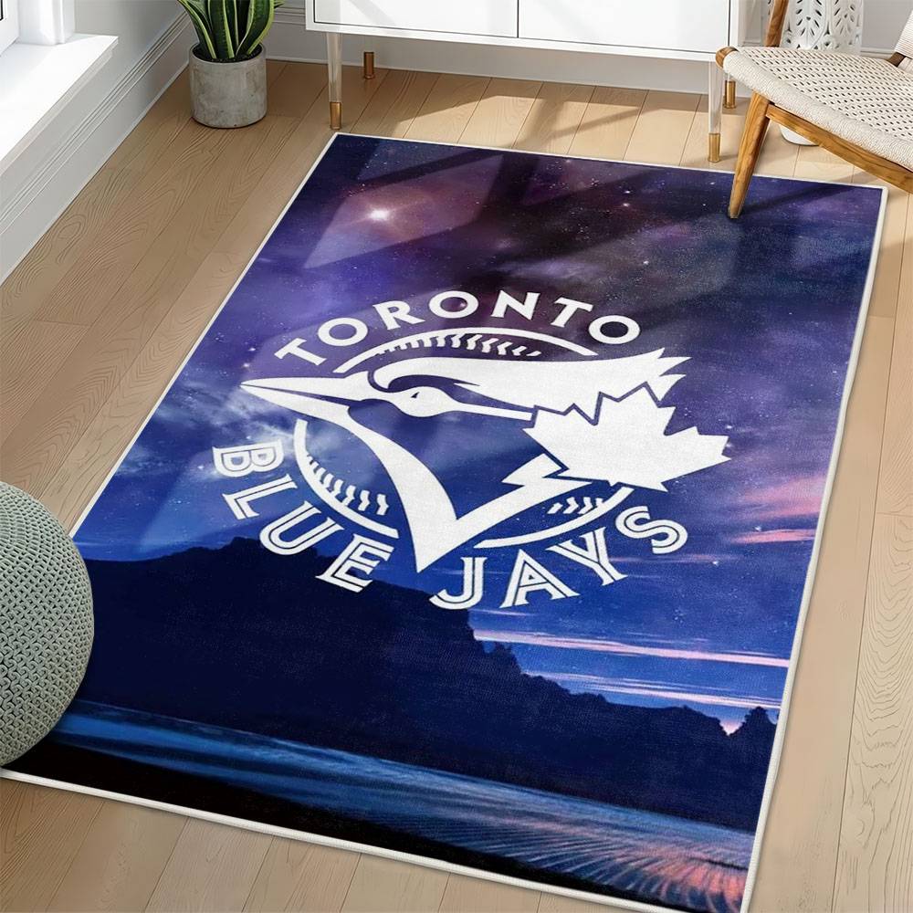 MLB Toronto Blue Jays Area Rug Non-Slip Baseball Carpet Home Decor Gift Idea For Fans TBJ254