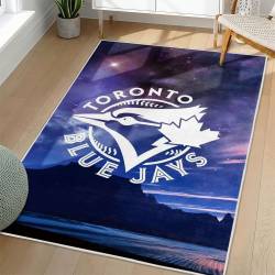 MLB Toronto Blue Jays Area Rug Non-Slip Baseball Carpet Home Decor Gift Idea For Fans TBJ254
