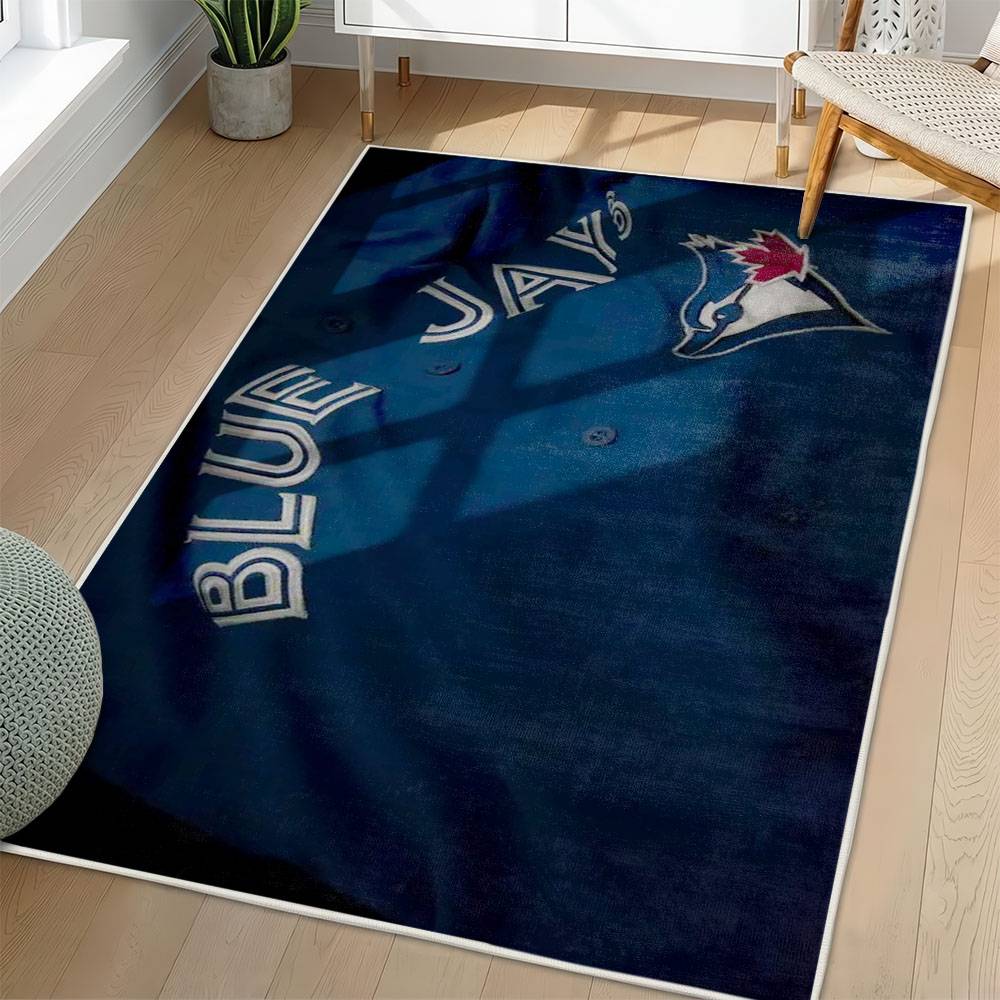 MLB Toronto Blue Jays Area Rug Non-Slip Baseball Carpet Home Decor Gift Idea For Fans TBJ255