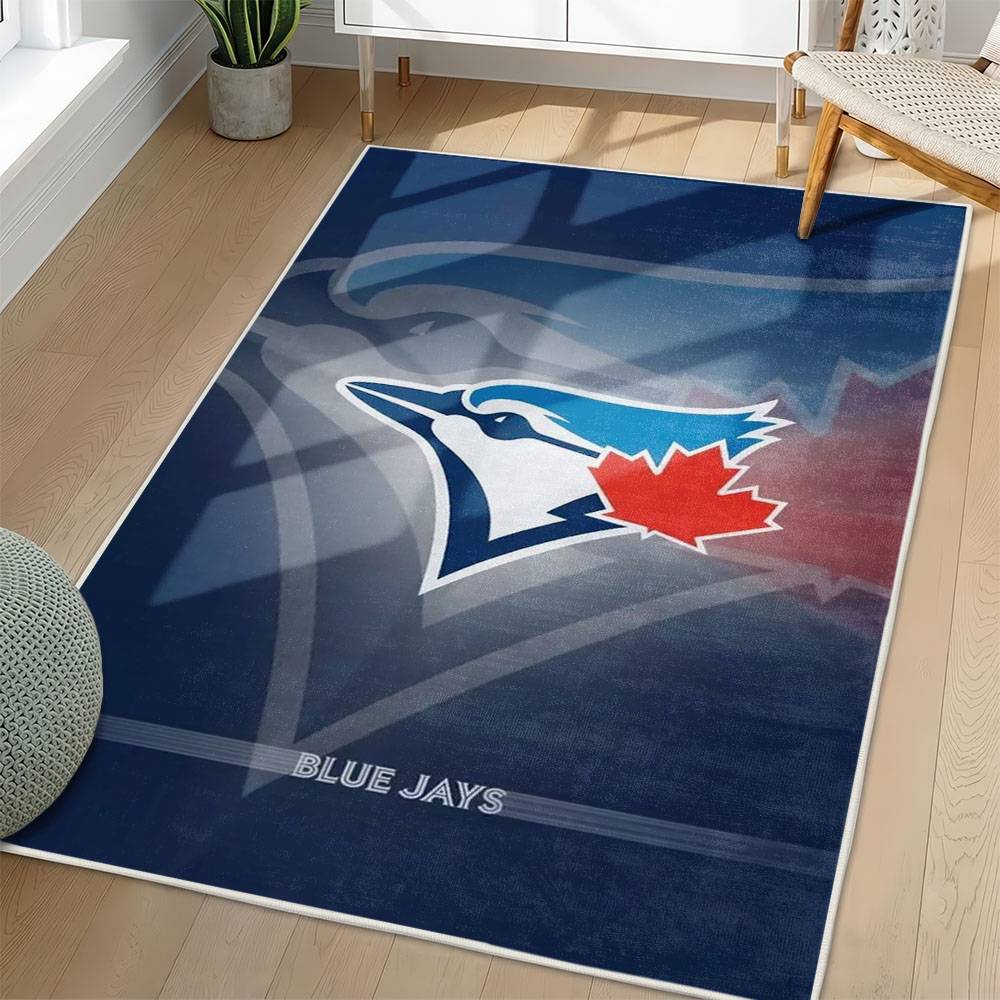MLB Toronto Blue Jays Area Rug Non-Slip Baseball Carpet Home Decor Gift Idea For Fans TBJ256