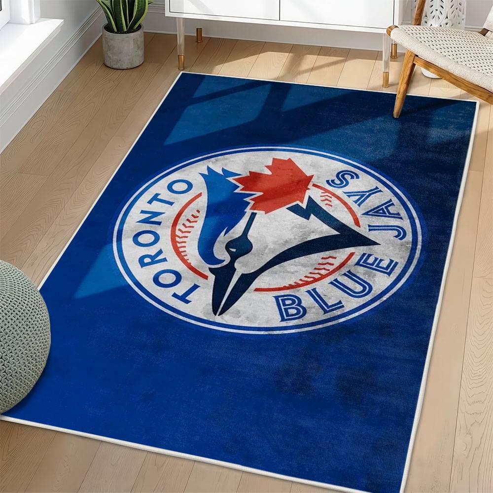 MLB Toronto Blue Jays Area Rug Non-Slip Baseball Carpet Home Decor Gift Idea For Fans TBJ257