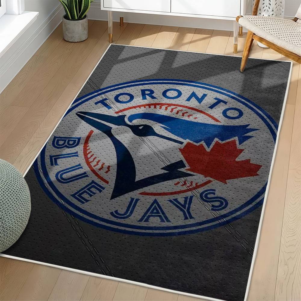 MLB Toronto Blue Jays Area Rug Non-Slip Baseball Carpet Home Decor Gift Idea For Fans TBJ258