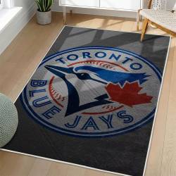 MLB Toronto Blue Jays Area Rug Non-Slip Baseball Carpet Home Decor Gift Idea For Fans TBJ258