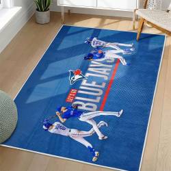 MLB Toronto Blue Jays Area Rug Non-Slip Baseball Carpet Home Decor Gift Idea For Fans TBJ259