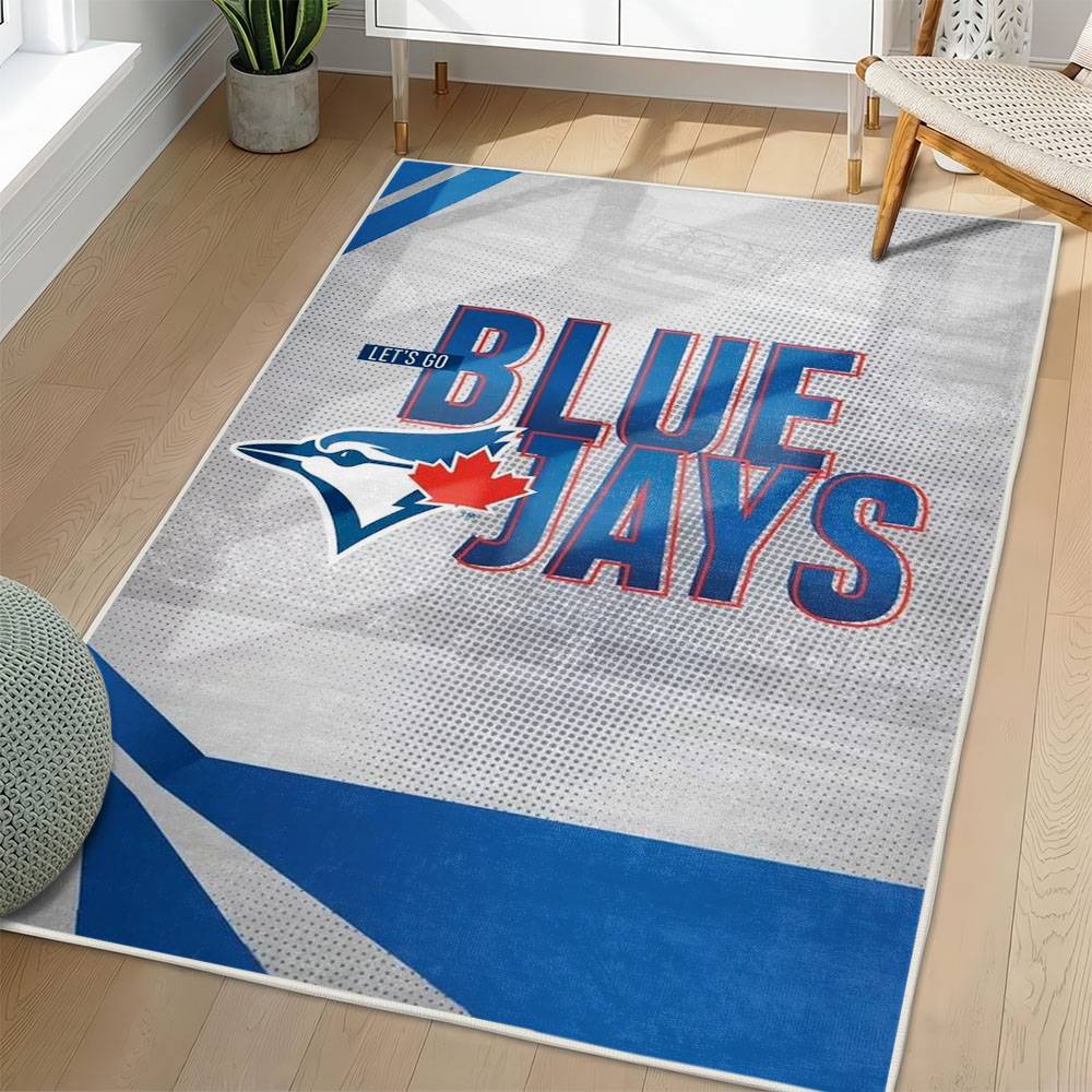 MLB Toronto Blue Jays Area Rug Non-Slip Baseball Carpet Home Decor Gift Idea For Fans TBJ260