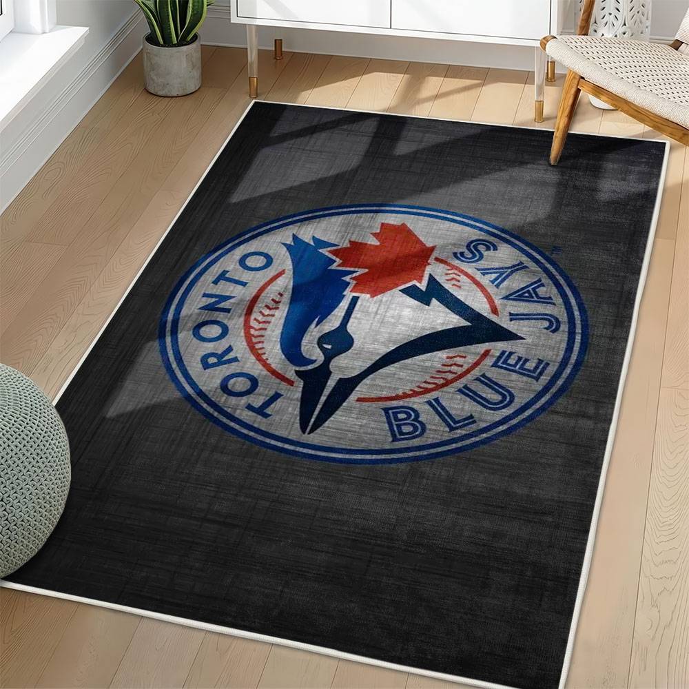 MLB Toronto Blue Jays Area Rug Non-Slip Baseball Carpet Home Decor Gift Idea For Fans TBJ261