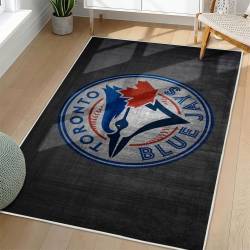 MLB Toronto Blue Jays Area Rug Non-Slip Baseball Carpet Home Decor Gift Idea For Fans TBJ261