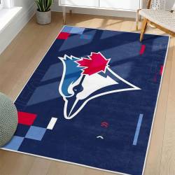 MLB Toronto Blue Jays Area Rug Non-Slip Baseball Carpet Home Decor Gift Idea For Fans TBJ264