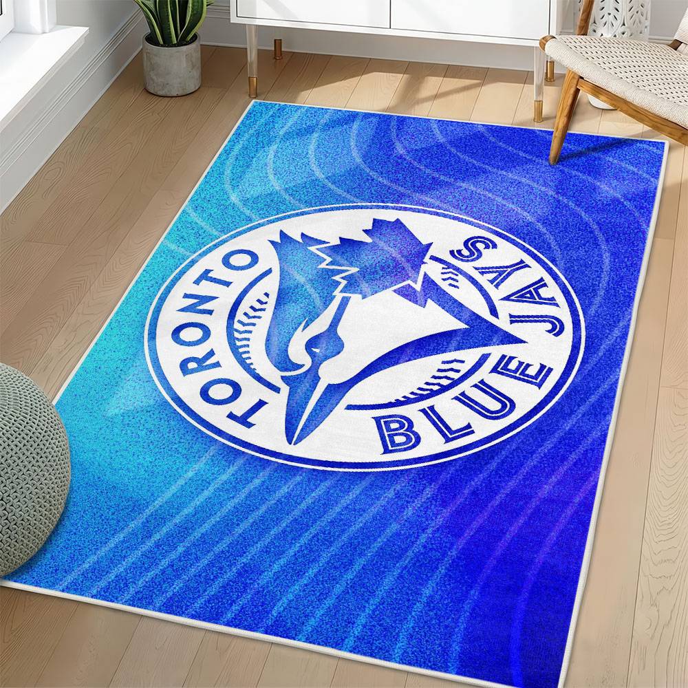 MLB Toronto Blue Jays Area Rug Non-Slip Baseball Carpet Home Decor Gift Idea For Fans TBJ267