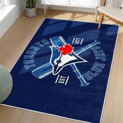 MLB Toronto Blue Jays Area Rug Non-Slip Baseball Carpet Home Decor Gift Idea For Fans TBJ268