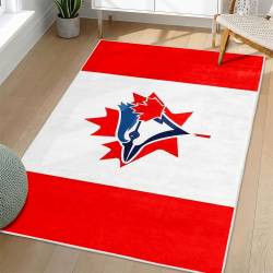MLB Toronto Blue Jays Area Rug Non-Slip Baseball Carpet Home Decor Gift Idea For Fans TBJ271