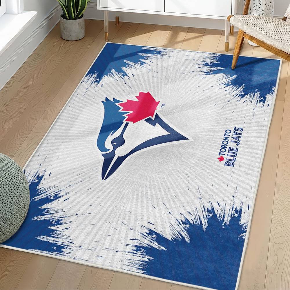MLB Toronto Blue Jays Area Rug Non-Slip Baseball Carpet Home Decor Gift Idea For Fans TBJ52